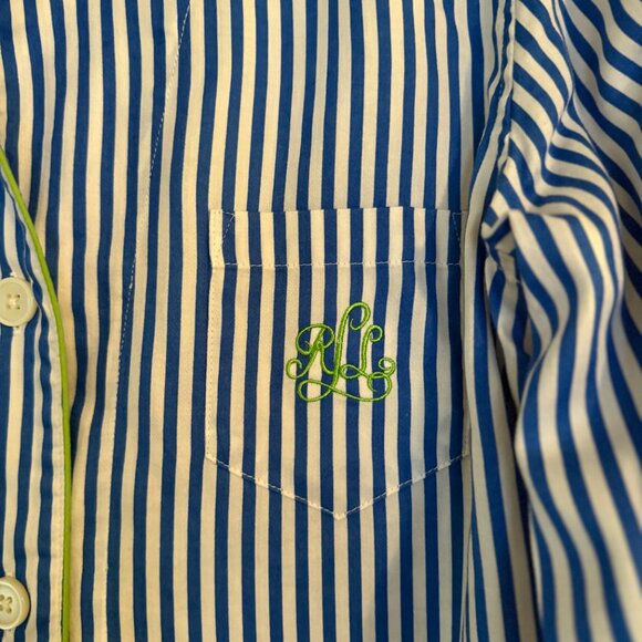Lauren Ralph Lauren Cotton Sleep Set, Pajamas Women M - Picture 3 of 7